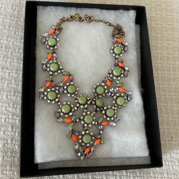 J. Crew Jewelry - J. Crew gold tone bib lattice statement necklace